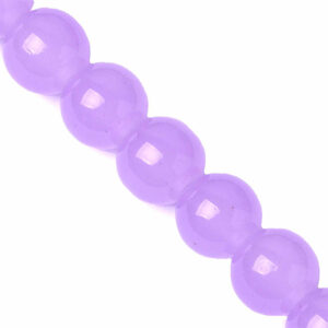 04-03 Cristal Jadesito Bola 8mm Lila 39cm aprox. (1 tira)
