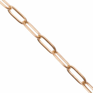 Acero Cadena Rect. Red. 3x9mm Dorado (1 mto)