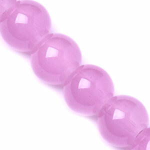 03-07 Cristal Jadesito Bola 8mm Rosa Viejo- 39cm aprox. (1 tira)