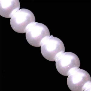 Rosenthel Perla Cristal Alta Calidad Bola 6mm 01-Blanco (1 tira)