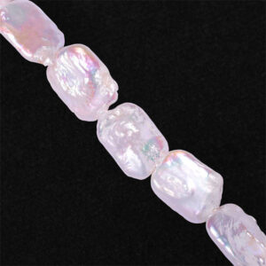 LDP Perla Cultivada Blanca  Rect 17-20mm-18cm aprox (1 tira)