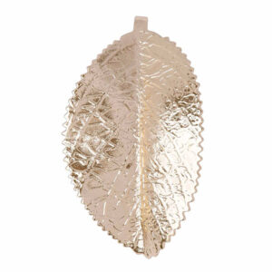 Chapa Oro Dije Hoja 40mm (1 pza)