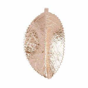 Chapa Oro Dije Hoja 25mm (1 pza)
