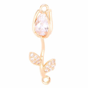 Micropave Separador Tulipan Cristal 30mm Dorado (1 pza)