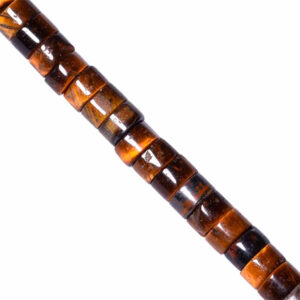 08 Ojo Tigre Heishe 2x4mm-38cm aprox (1 tira)