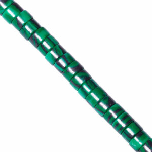 12 Malaquita Syn Heishe 2x4mm-38cm aprox (1 tira)
