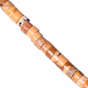 16 Jaspe Picture Heishe 2x4mm -38cm aprox (1 tira)